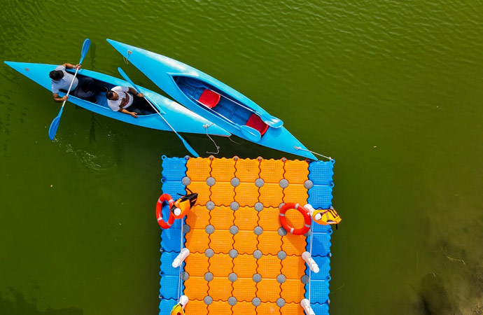 boating and cycling