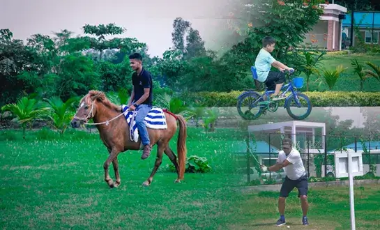 Cycling, horse riding and
                                mini-golf